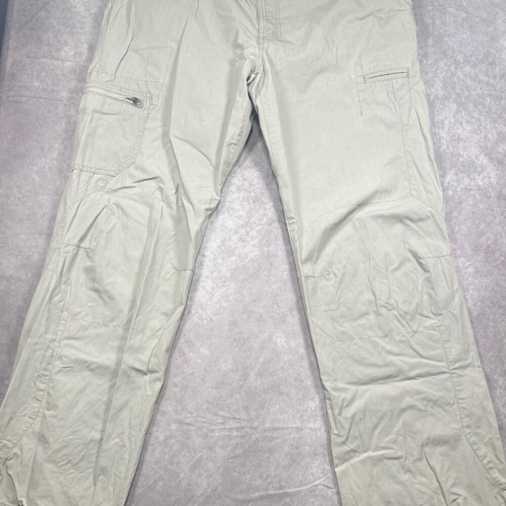 Patagonia Men's Organic Cotton Cargo Pants Khaki Beige Hiking Utility Size 36x32